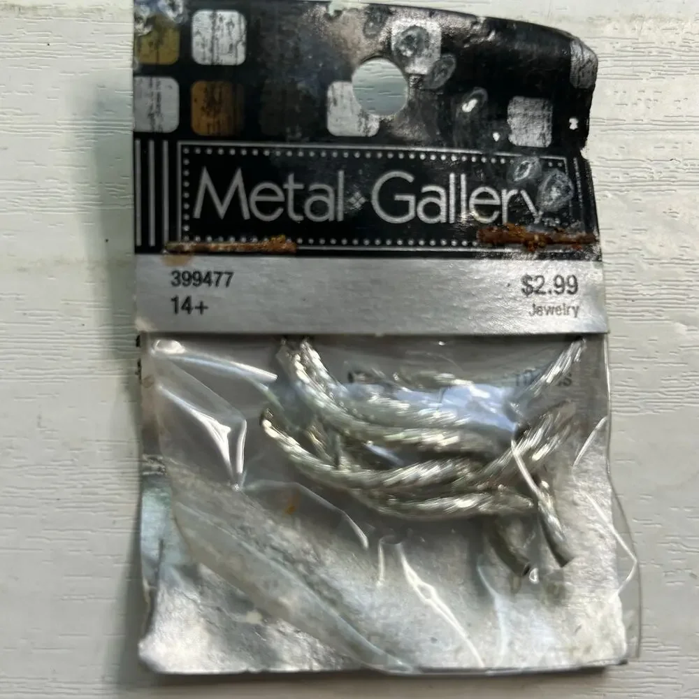 Metal Gallery Silver Copper Spacer Bead Mix Lot NOS